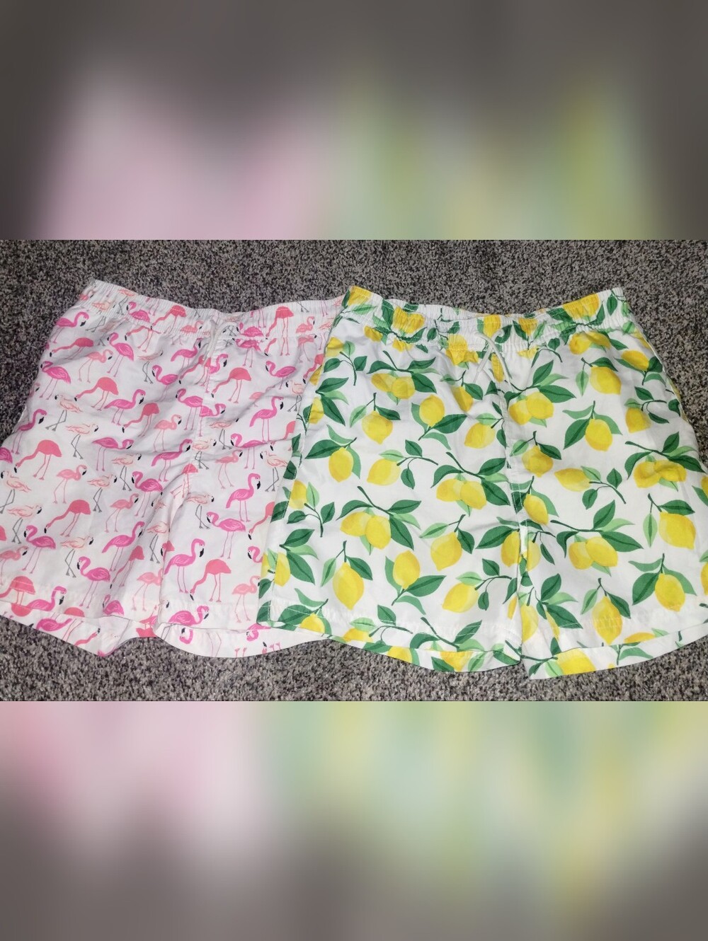 Janie and Jack Swim Trunks Bundle 🍋 And 🦩 Size 10